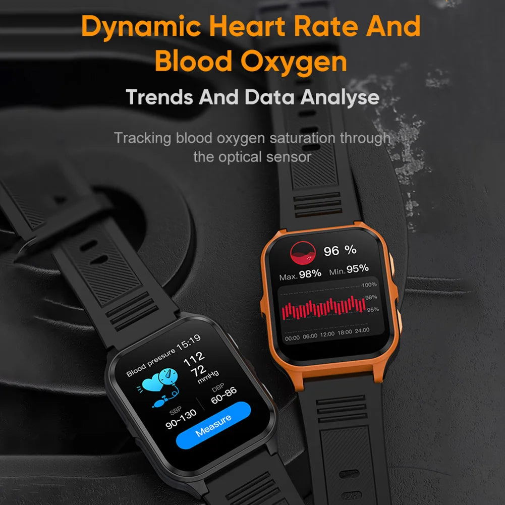 Waterproof Smartwatch with Heart Rate Sleep Monitor for Men & Women