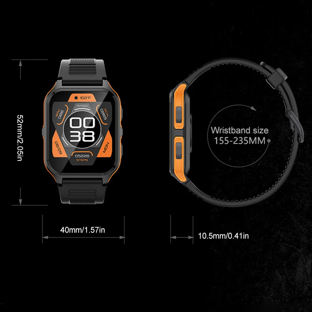 Waterproof Smartwatch with Heart Rate Sleep Monitor for Men & Women